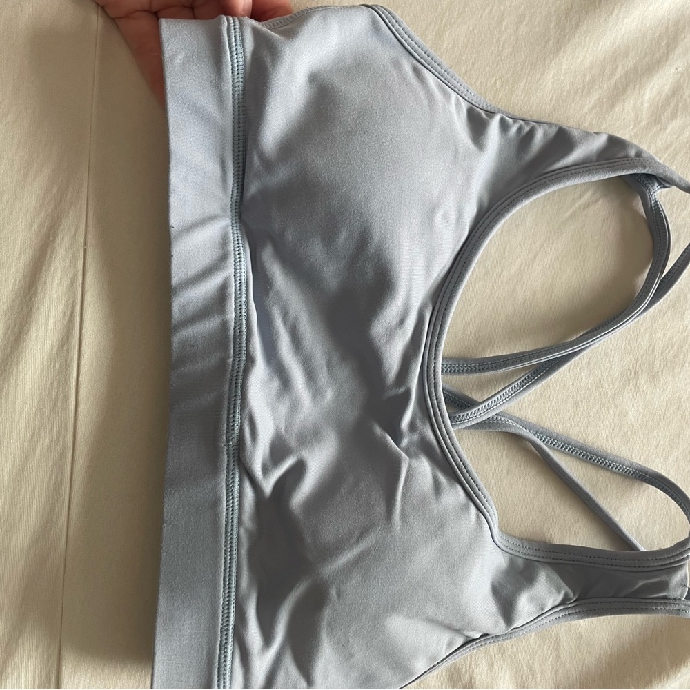 P'tula Soft Blue/Gray Sports Bra
